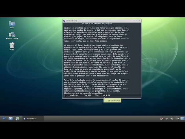 Emacs - mode-line / linea de modo