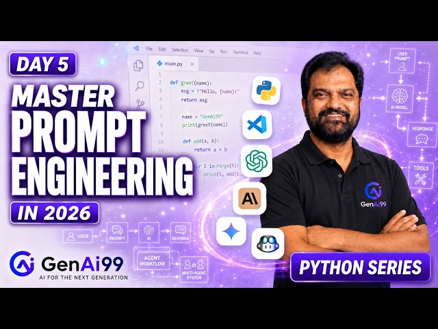 Day 5: ChatGPT, Claude & Prompt Engineering | Command AI Like a Pro | Genai99 AI Roadmap