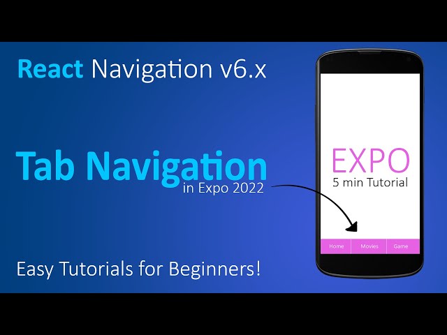 Bottom Tab Navigation | React Native Navigation 6.x with Expo