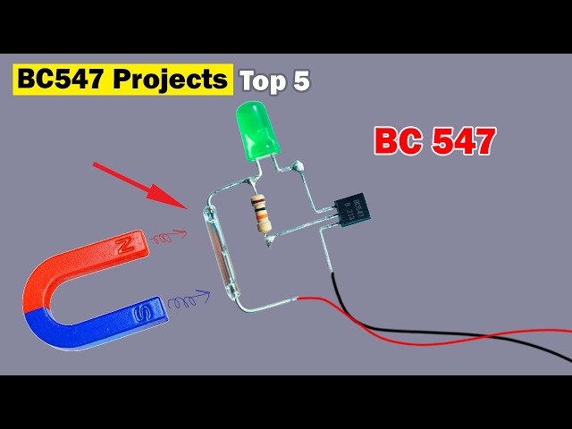 DIY Electronics projects for beginners using BC547 Transistor