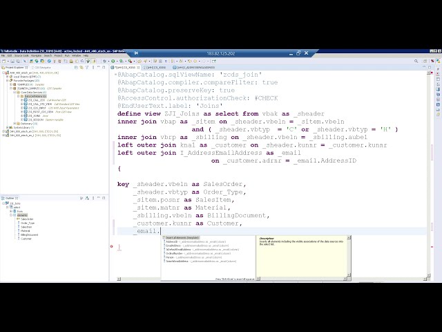 Video - 6  CDS  Views Joins (Inner, left outer and right outer)