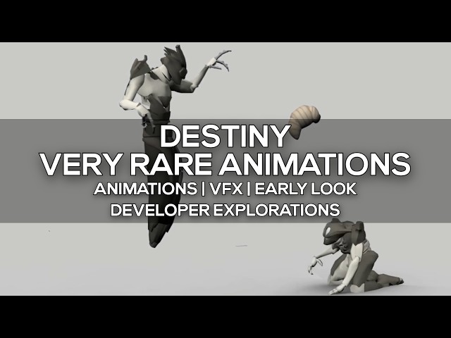 Destiny 1: Very Rare Animations & Early Explorations
