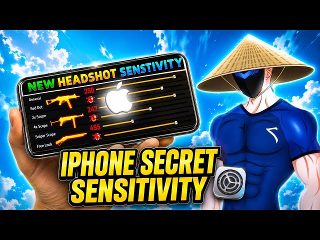 iPhone Headshot Setting For Free Fire | iPhone Free Fire Auto Headshot Setting ⚙️ (95% Headshots)