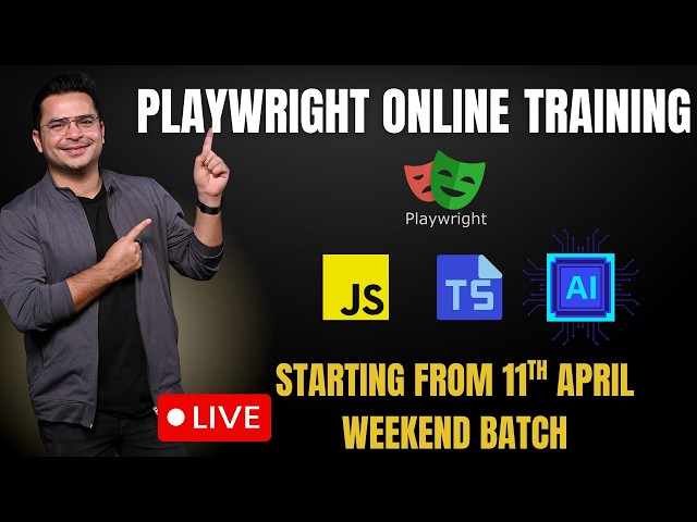 Live Playwright Online Training Using JavaScript And TypeScript With GenAI