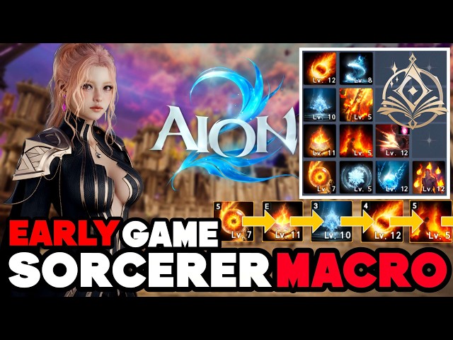 AION 2 Latest Sorcerer PVE Macro Setup for Global | Early-Game Beginner Macro Guide