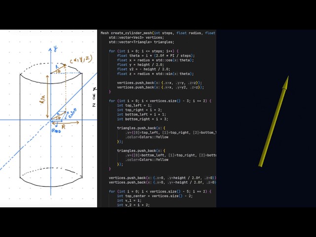 Creating a 3D arrow from scratch in C++ | Rasterization 