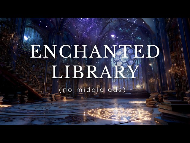 (NO MID ADS) Night Court Enchanted Library Ambience | ACOTAR Fantasy Reading Relaxation & Study