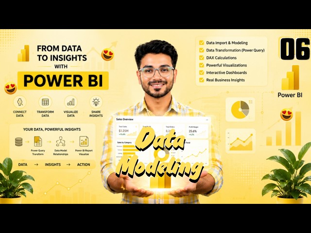 Power BI Tutorial 6 🔥 | Data Modeling, Relationships, Star Schema & Snowflake Schema