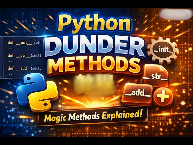 Python Dunder Methods - An Introduction to Object Oriented Programming (OOP) with Python