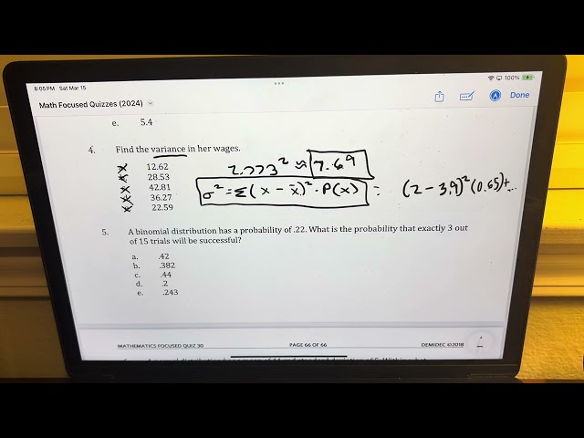 Math Section 6 - Probability