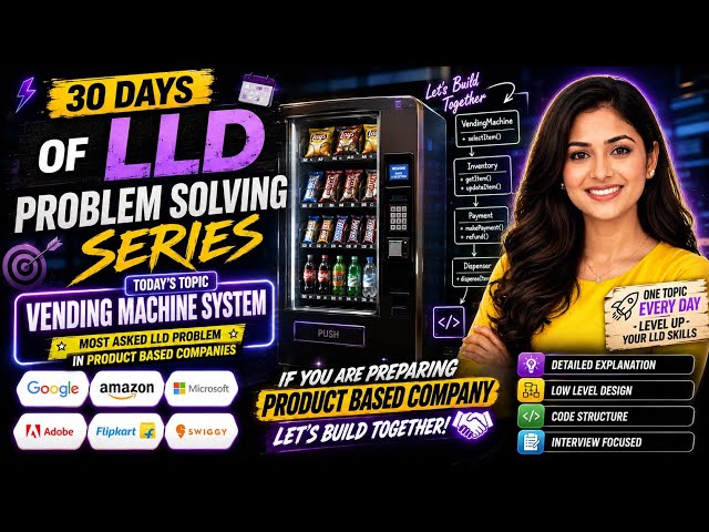 Vending Machine System Design in Java | LLD Interview Questions explained in tamil