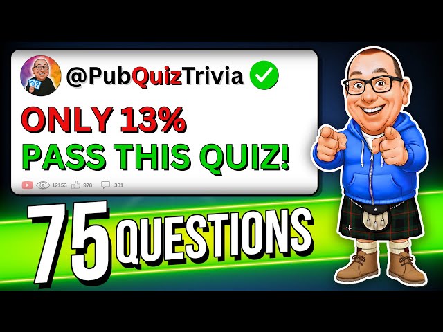 75 General Knowledge Quiz Questions | SUPER TOUGH Trivia Challenge!