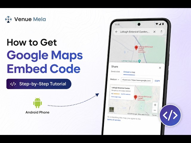 How to Find Google Maps Embed Code on Android Phone | Step-by-Step Tutorial