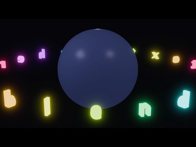 Blender Text Sphere
