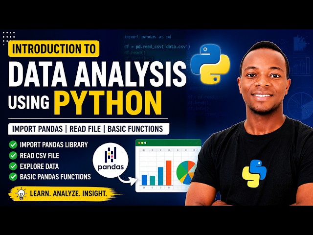 Introduction to Data Analysis with python |Pandas Tutorial for Beginners