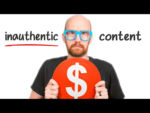 Demonetized YouTube Channels - the Inauthentic Content Trap