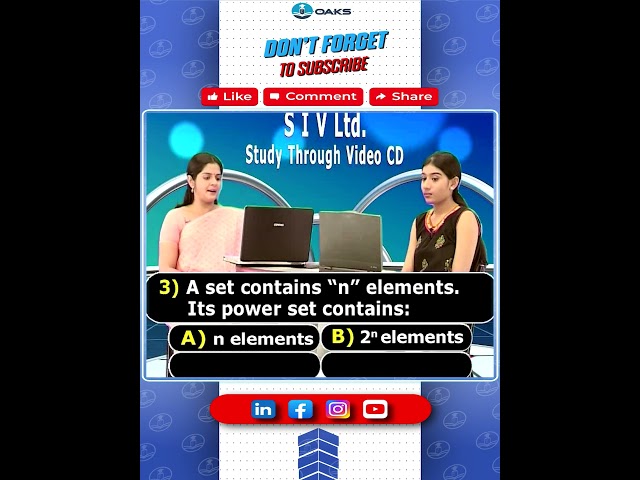 Set Theory IIT&JEE Questions 03   || VIII Class