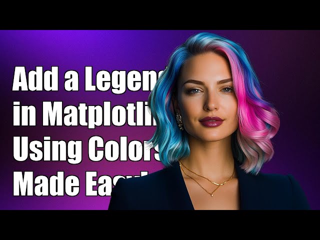 How to Add a Legend in Matplotlib Based on Existing Color Series