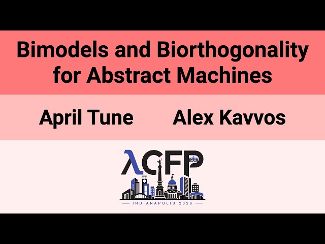 [ICFP'26] Bimodels and Biorthogonality for Abstract Machines