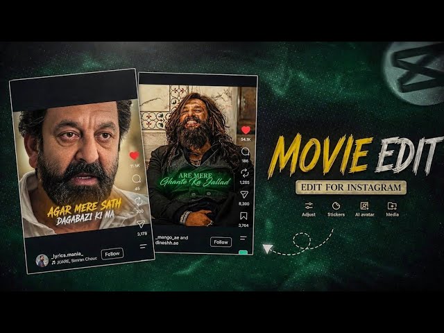 Trending Movie Clips Reels Editing In Capcut | AE Like Movie Clips Video Editing In Capcut