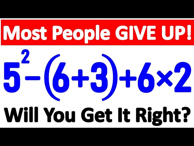 What An Amazing Math Challenge That 90% of People FAIL! Can YOU Solve It? 🤔🧠