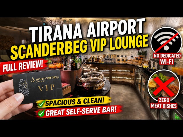 The Most Spotless (But Meatless) Lounge! 🇦🇱 Tirana Airport VIP Lounge Review