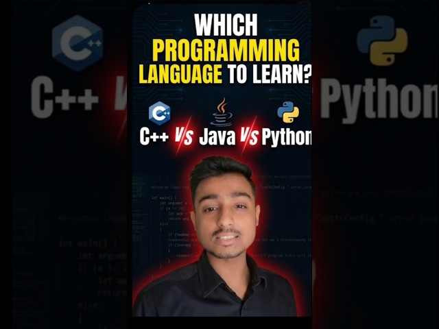 Which Programming Language to Learn? C++ v/s Java v/s Python | Which Language is Best for Beginners?