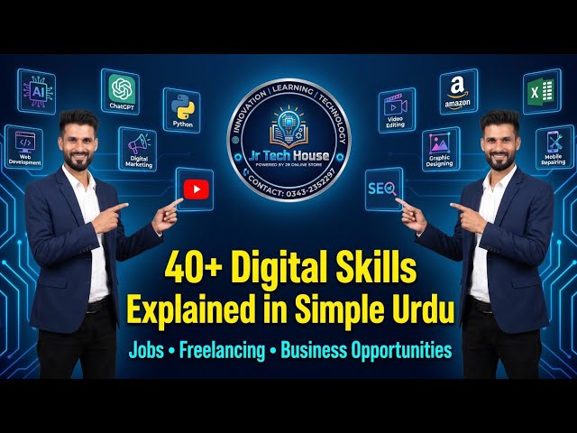 40+ Most In-Demand Digital Skills Explained in Simple Urdu | Jobs, Freelancing & Business Guide