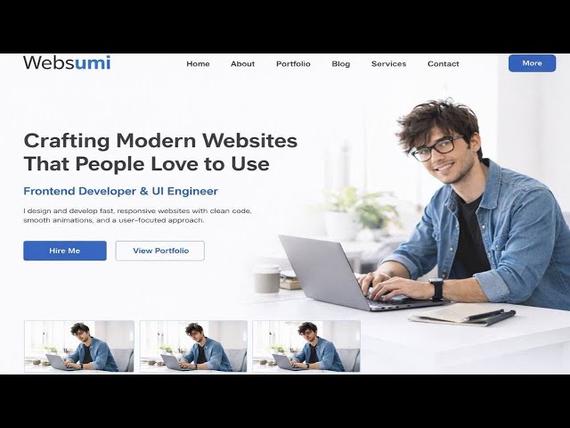 Modern Portfolio Website Design with HTML & CSS (No JavaScript)