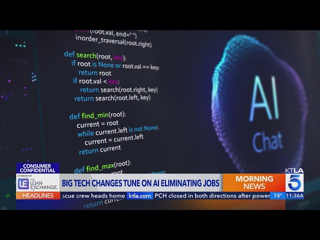 Big tech changes tune on A.I. eliminating jobs