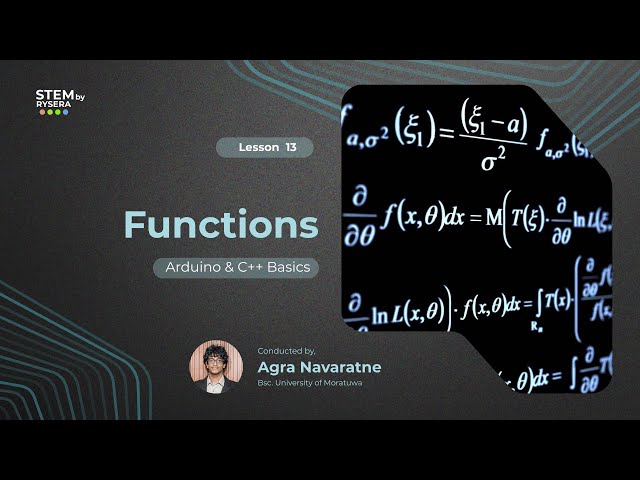 Arduino and C++ #13 // Functions in Arduino and C++ #programming  #Arduino  #functions  #sinhala