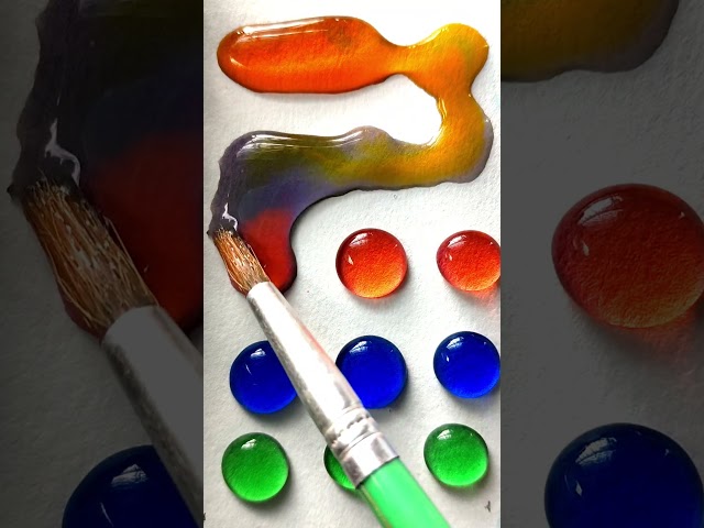 I Mixed 15 Color Drops... The Result Is Insane! 😱🌈 #Shorts #Viral #Satisfying