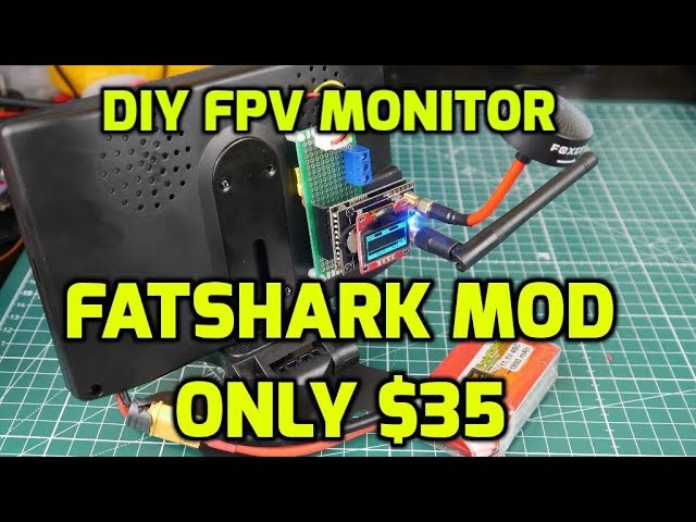 DIY FPV Drone Monitor with Fatshark Modules