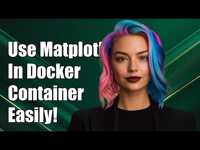 How can I use matplotlib.pyplot in a docker container?