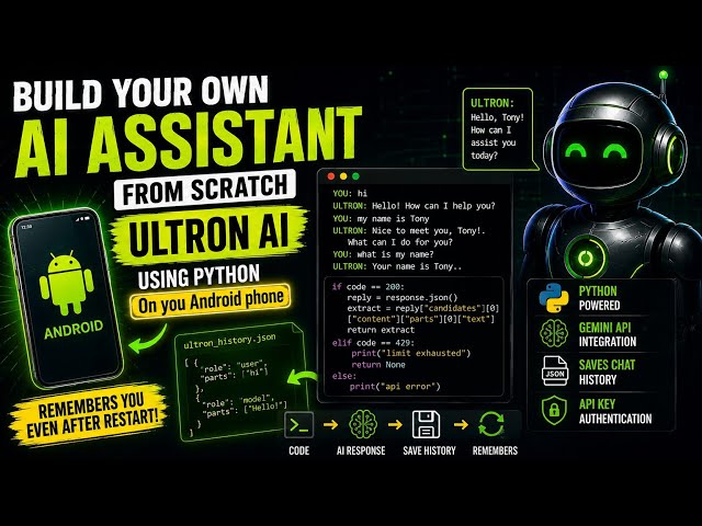 Build Your Own AI Assistant with Python & Gemini API | Full Tutorial #CodeMate #ai #BuildYourOwnAi