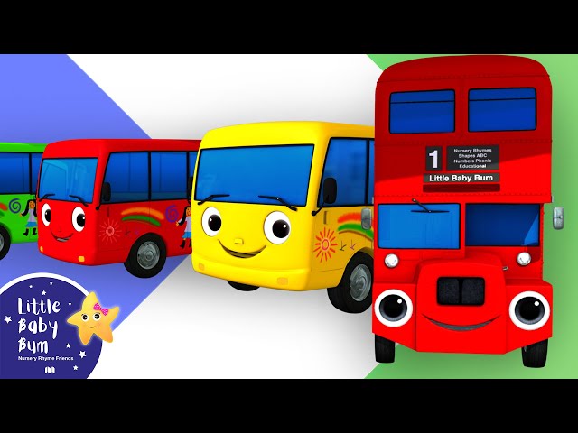 10 Little Buses + Wheels on the BUS! | 🚌Wheels on the BUS Songs! 🚌 Nursery Rhymes for Kids