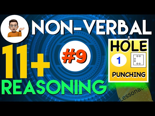 11 Plus Non Verbal Reasoning - Type 9 : Hole Punching/Paper cutting - Part 1 | Lessonade