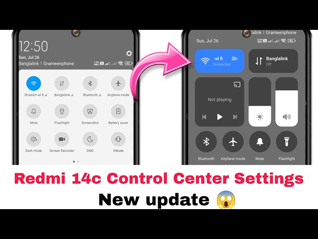 Fix Redmi 14c Control Center Settings|Change Control Center On Redmi 14c|Control Center New update 
