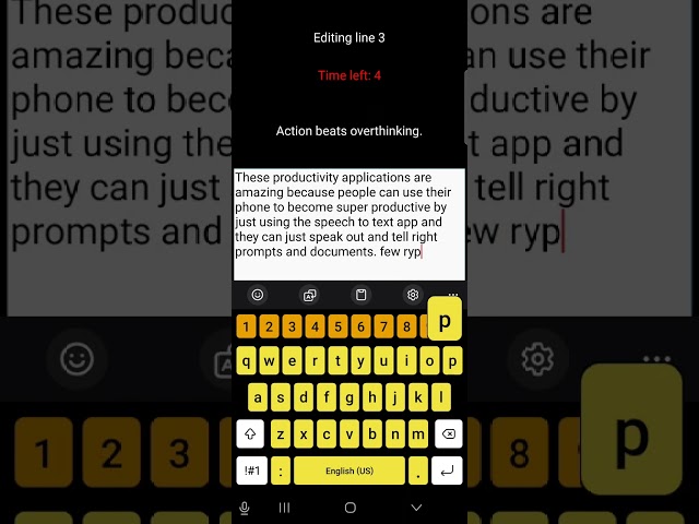 Demo of Python app on my phone
