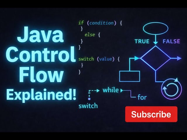 Java Control Flow Explained | if-else, loops & switch Made Easy!