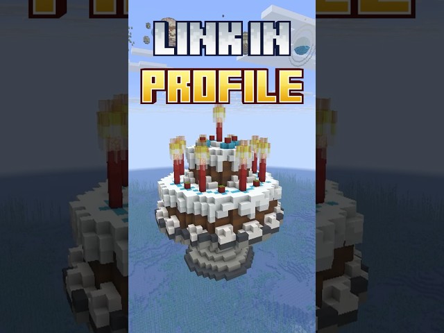 Minecraft Birthday Cake Tutorial - Minecraft How to Build a Birthday Cake #gearsaw  #minecraftbuild