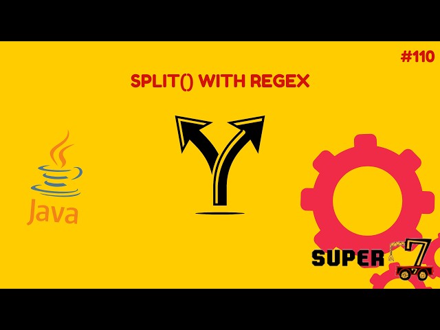 Java Programming Series Episode 110: split() with Regex