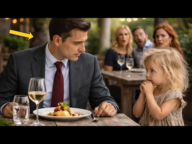 “Papá, ¿Puedo Comer Contigo?” — La Pregunta que Derrumbó el Orgullo de un Millonario