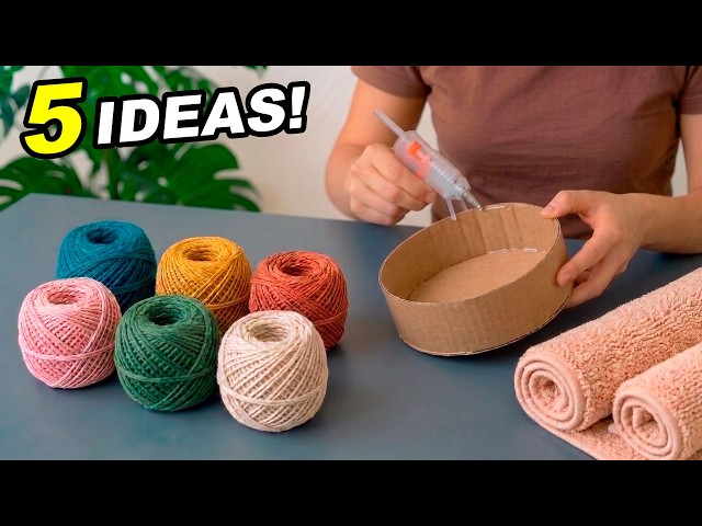 BETTER THAN THE STORE!😍 5 CHIC HOME DECOR IDEAS FROM ORDINARY MATERIALS! #tutorial #diy