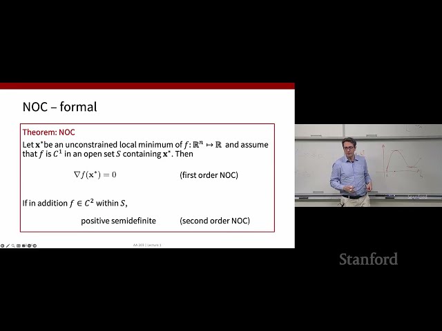 Stanford AA203 Optimal and Learning-Based Control | Spring 2026 | Lecture 2: Optimization Theory