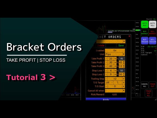 3. How to set Stop Loss and Take Profit, Bracket orders