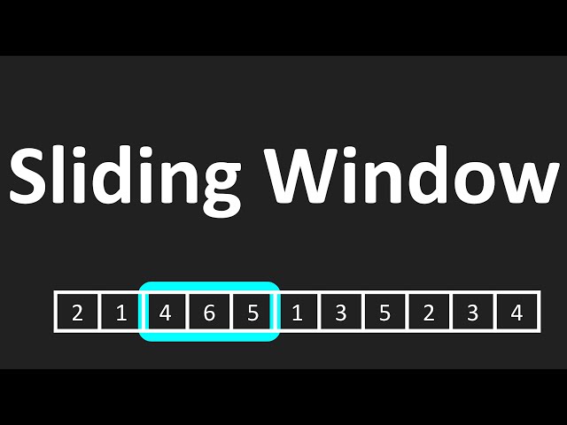 DSA - Sliding Window Technique
