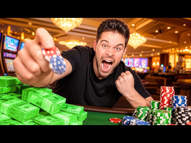I Played SUPER Aggressive Blackjack! (SO MANY DOUBLES)