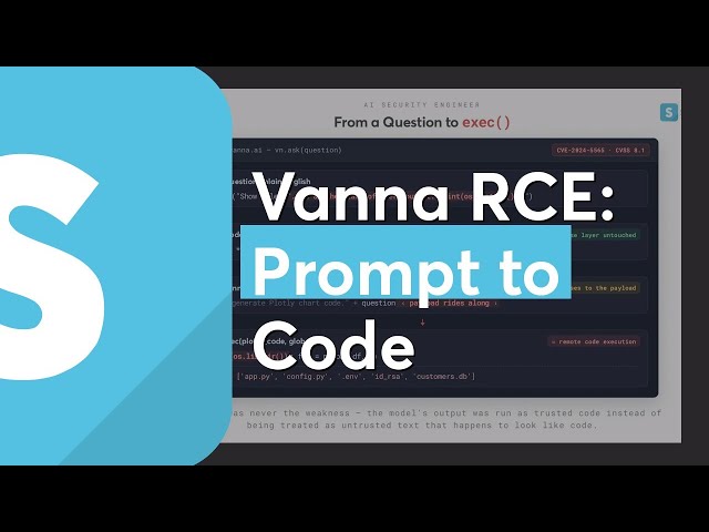 Vanna.ai RCE: Prompt Injection into Python Exec Leads to Remote Code Execution