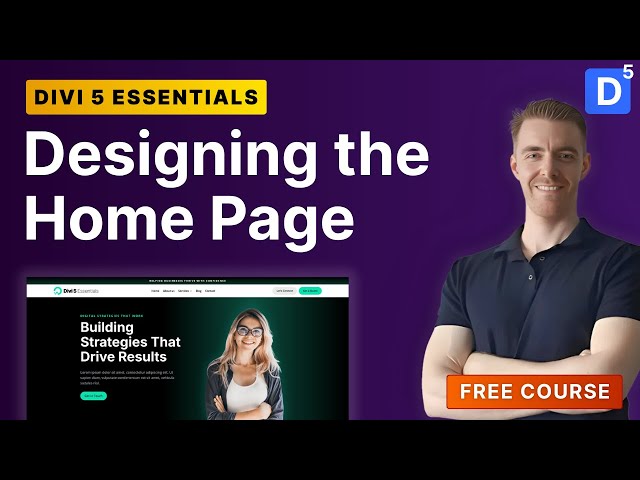 Step 3: Designing the Home Page in Divi 5 | Full Tutorial